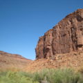 cliff face in the Colorado River gorge