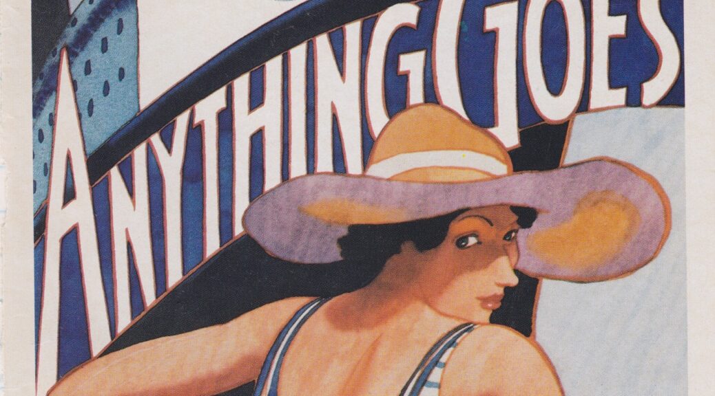 Playbill cover for Anything Goes at the Lincoln Center Theater