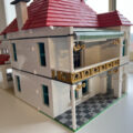 Lego house showing front and side view